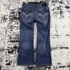 VTG Affliction Black Premium Cooper Jeans‎ Mens 34x30 Skater Y2K Punk Rockabilly
